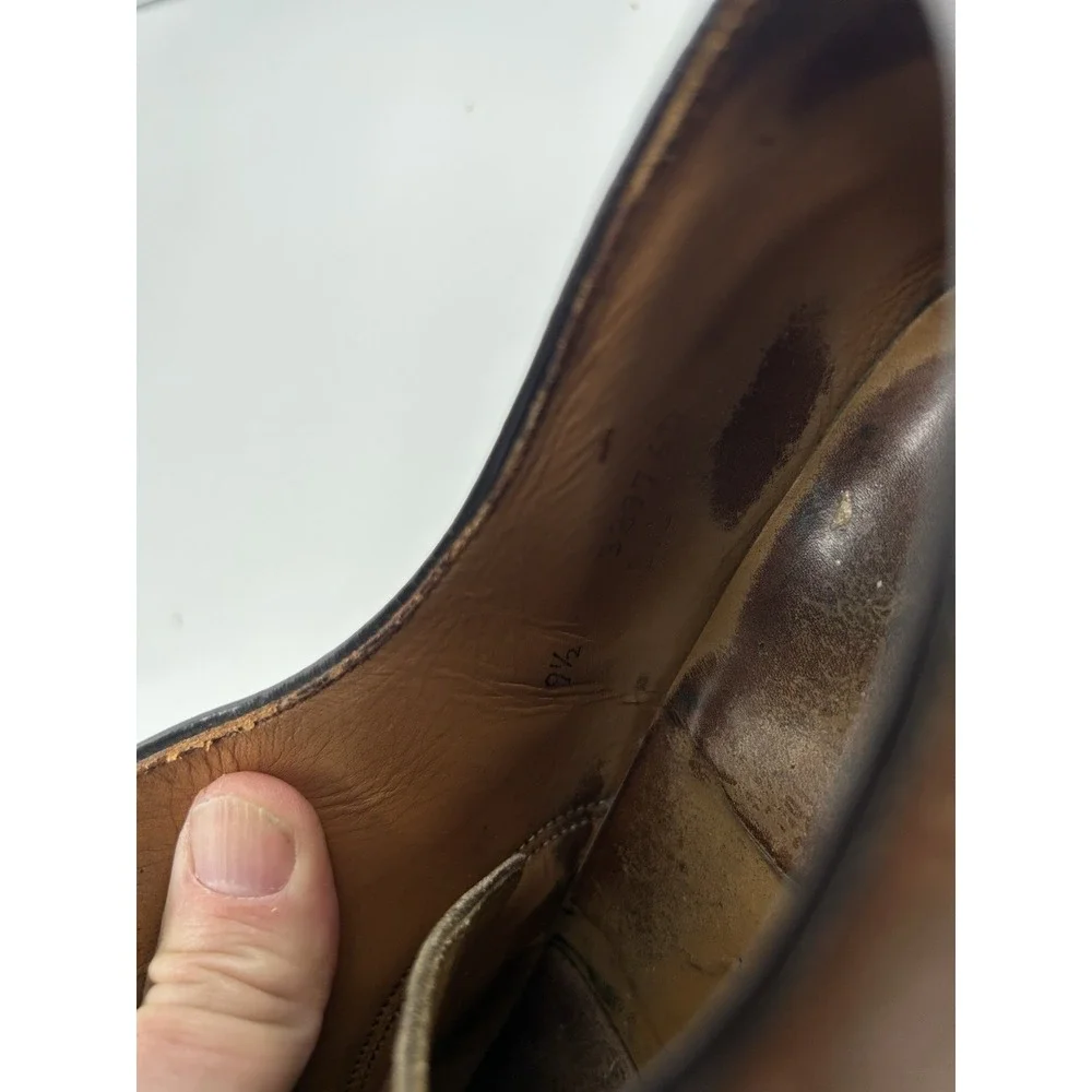 Lloyd And Haig Wing Custom Built Cap Toe Shoes 9 1/2 C/E Brown‎